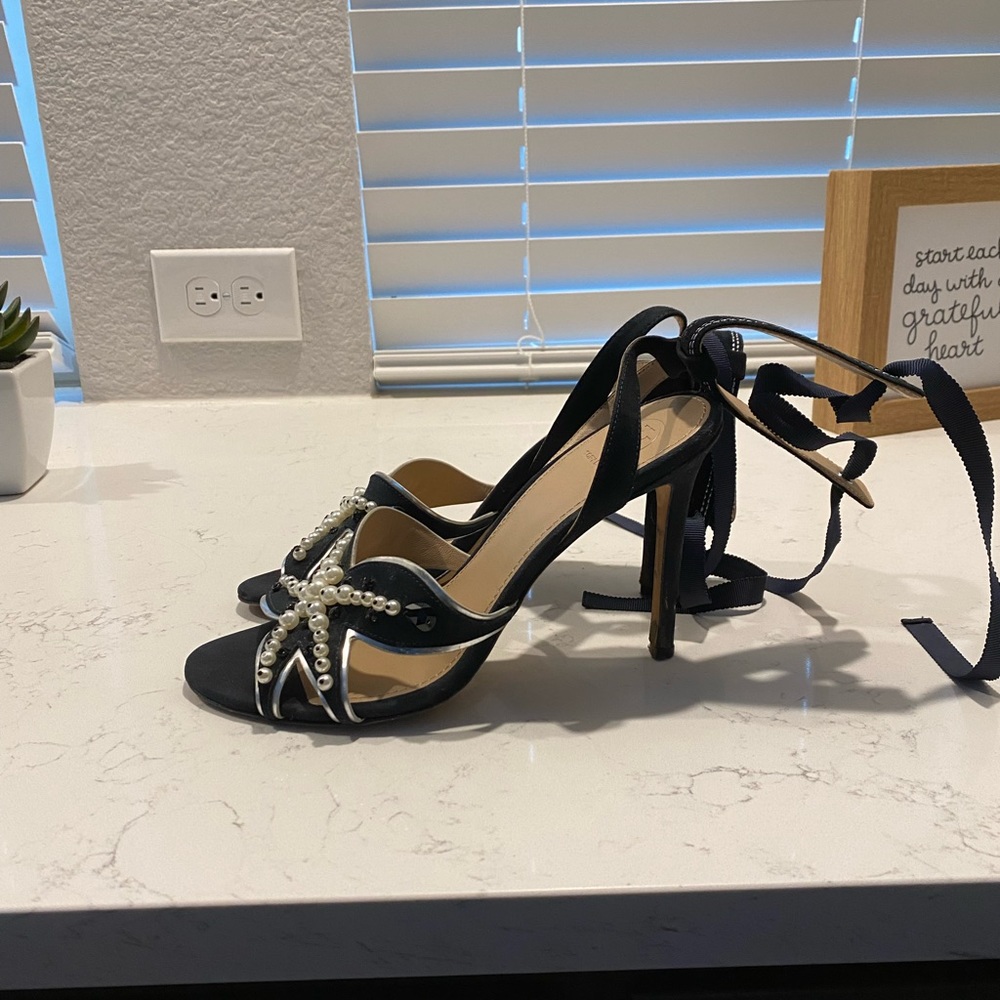 TORY BURCH OPEN TOE HEELS